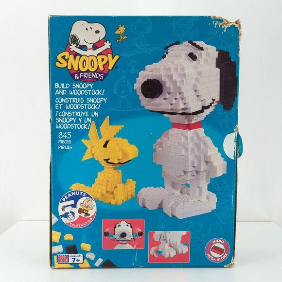 Mega Bloks Peanuts Snoopy Friends 50th Anniversary Micro Woodstock 3015 NEW FLAW - Picture 1 of 7